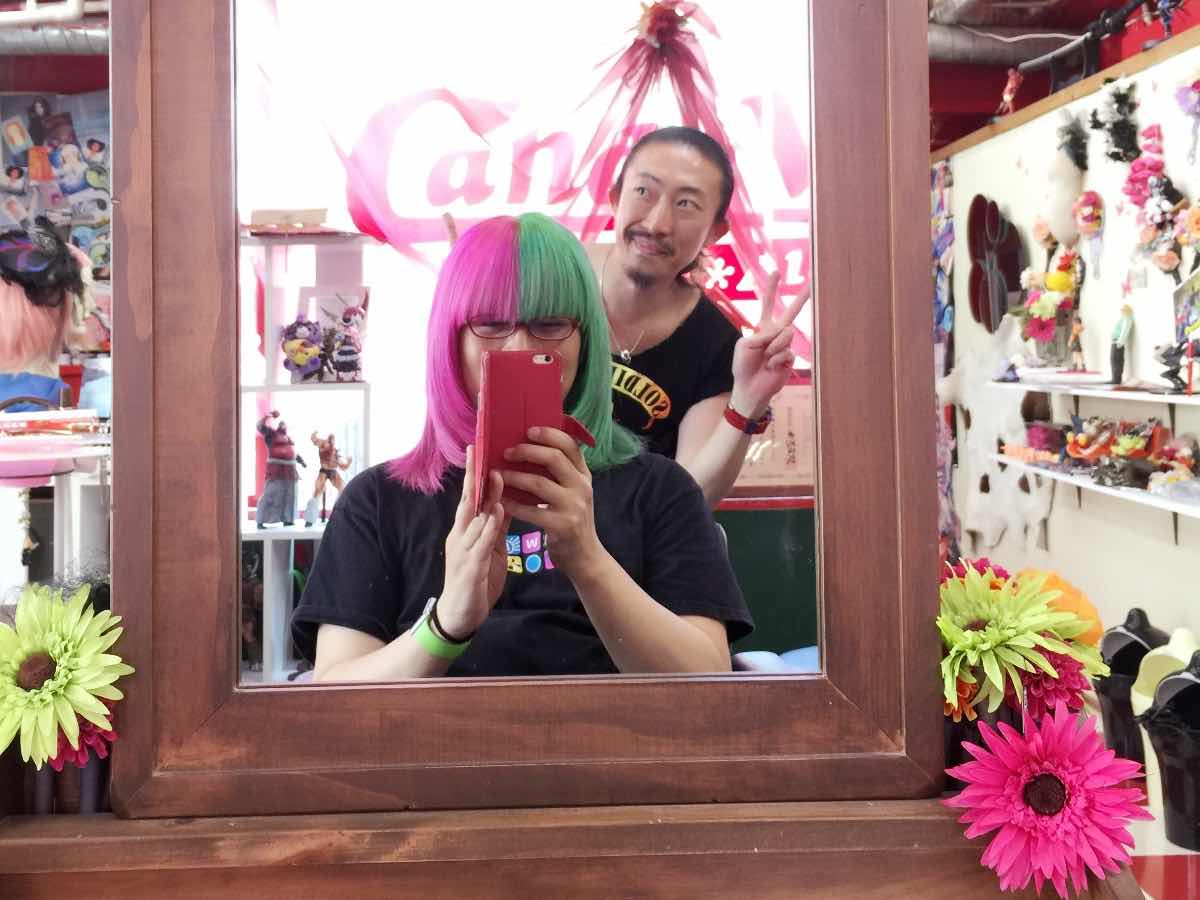 派手髪 名古屋 大須の美容院 Candy Velvet キャンディベルベット に行ってきた